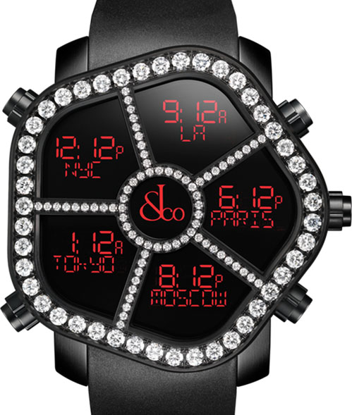 Jacob & Co GHOST SINGLE ROW WHITE DIAMONDS BEZEL 300.100.11.RP.MB.4NS watch for sale
